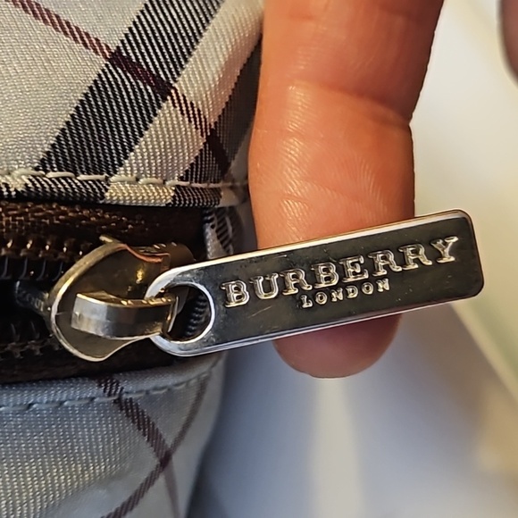 BURBERRY LONDON RARE BLUE PLAID HANDBAG - Picture 14 of 15